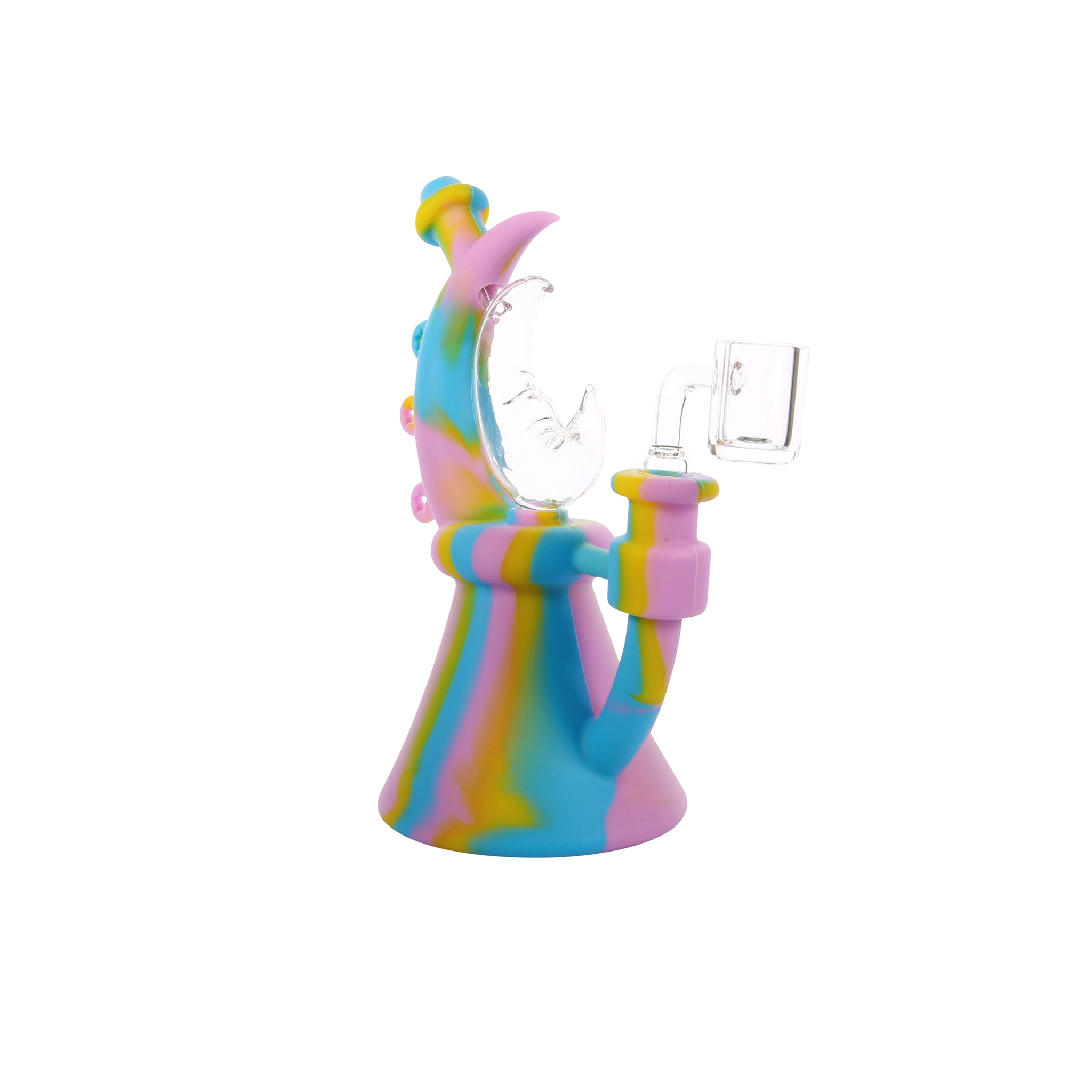 Colorful 2 Part Silicone Dab Rig - WP1447