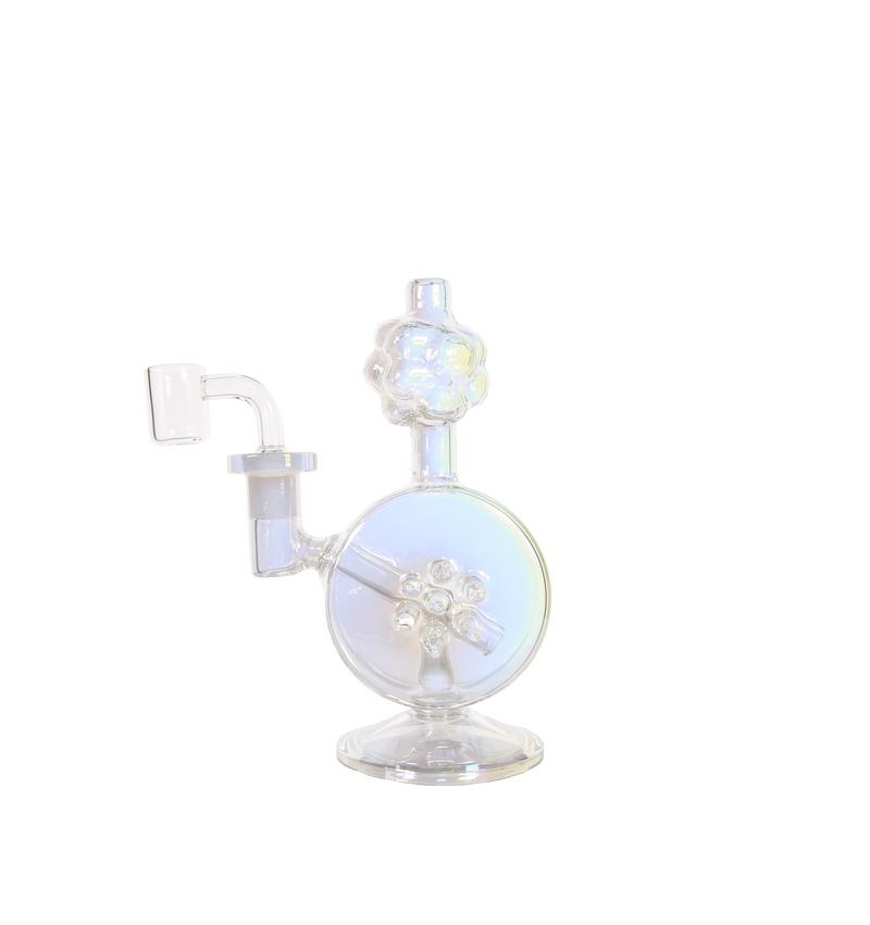 Anodized Plumbus Dab Rig perspective view