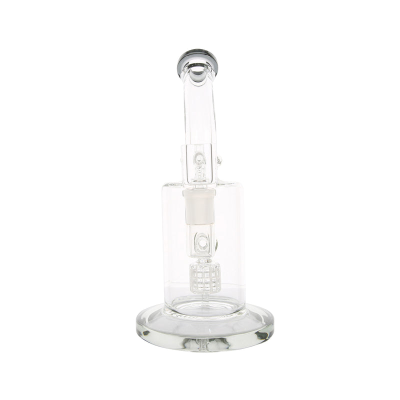 Canned Bent Neck Matrix Dab Rig black perspective view