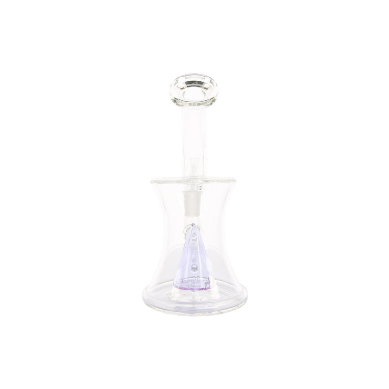 Mini Cone Perc Can Dab Rig purple angle view