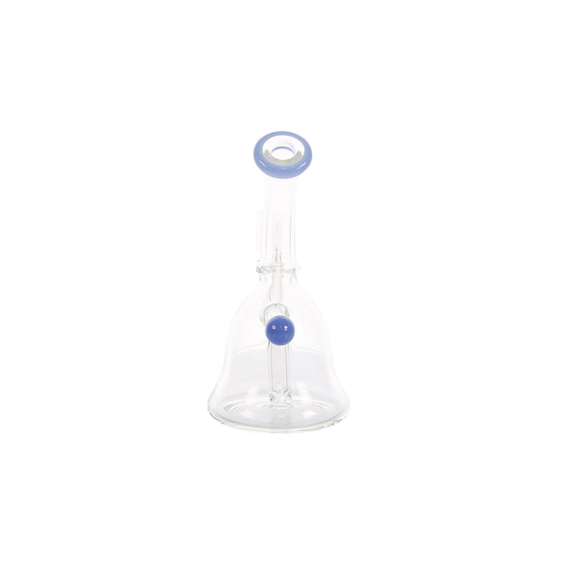 bongtopia Mini Flat Bottom Bell Can Dab Rig blue angle view