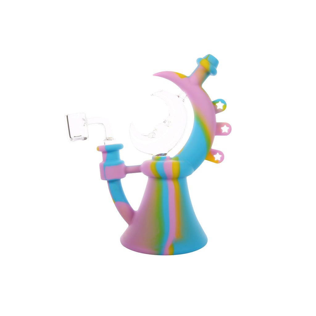 Colorful 2 Part Silicone Dab Rig - WP1447
