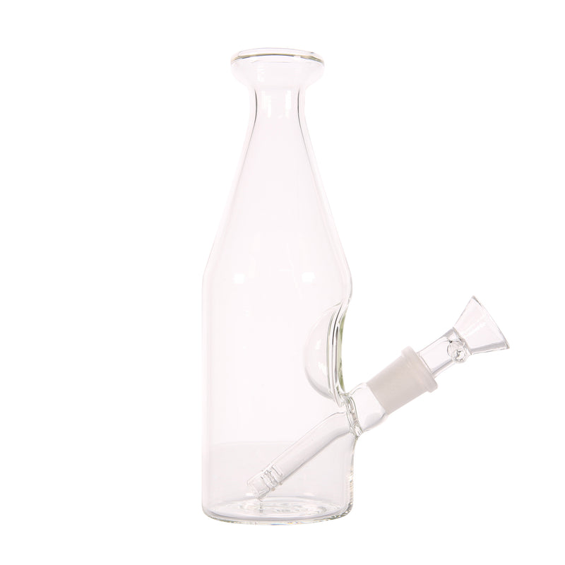 Clear Milk Bottle perspective view