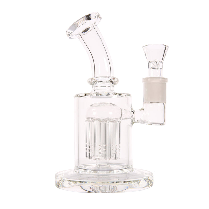 Bongtopia Mini Tree Perc Bent Neck Can clear