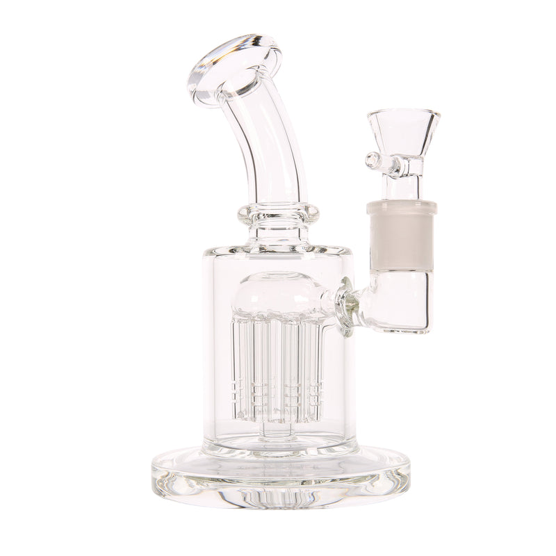 Bongtopia Mini Tree Perc Bent Neck Can clear