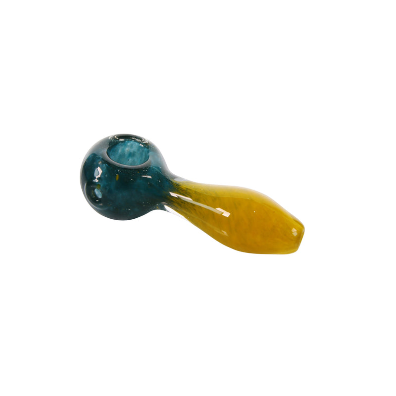 Yellow & Blue Fritted Pipe